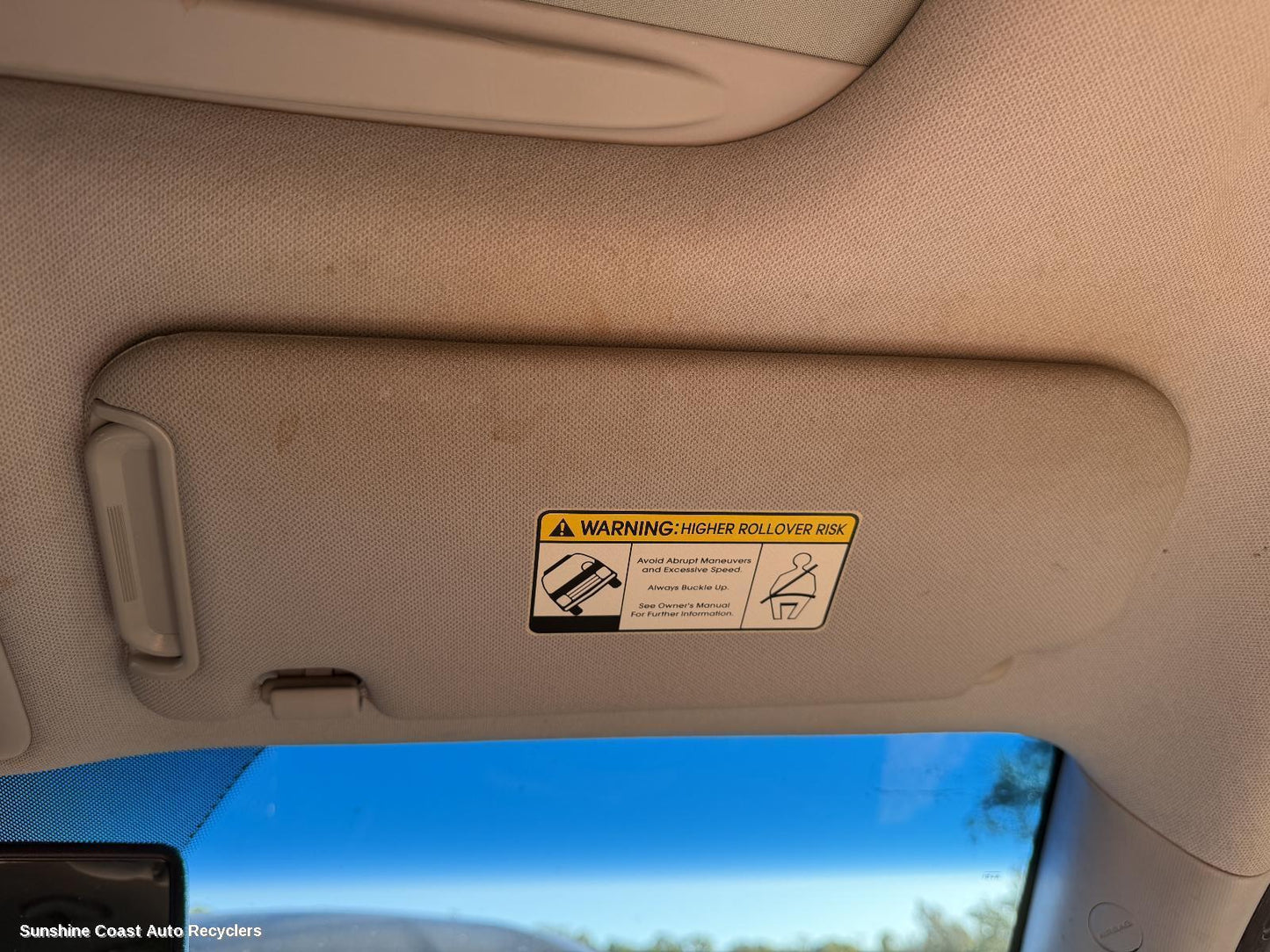 2009-2016 Hyundai Ix35 Sunvisor