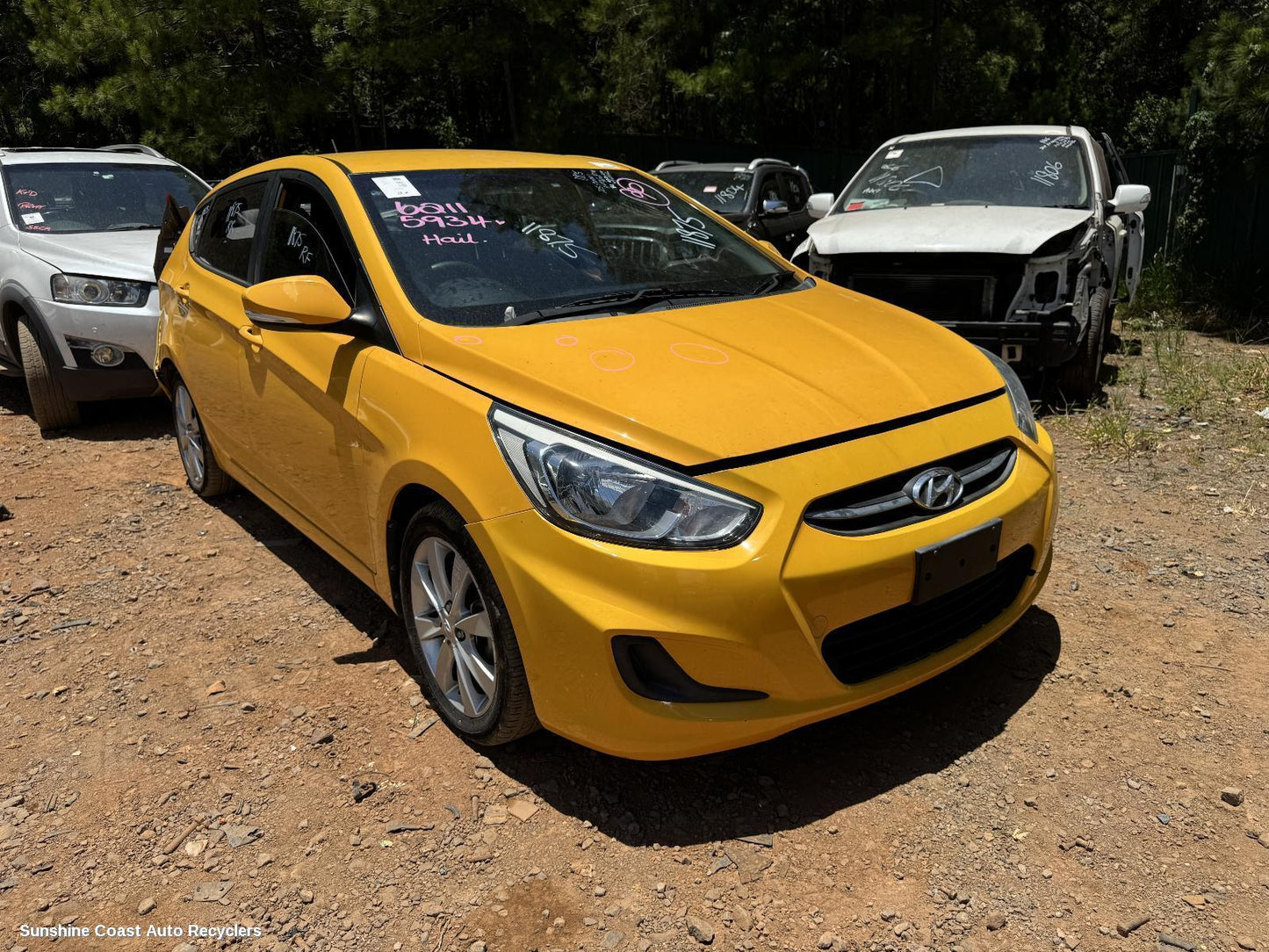 2011-2019 Hyundai Accent Right Rear Door Window