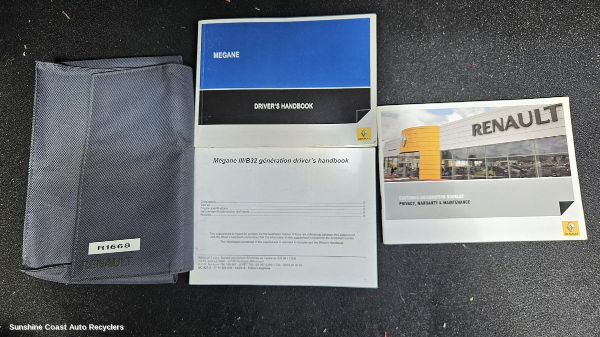 2010-2016 Renault Megane Owners Handbook