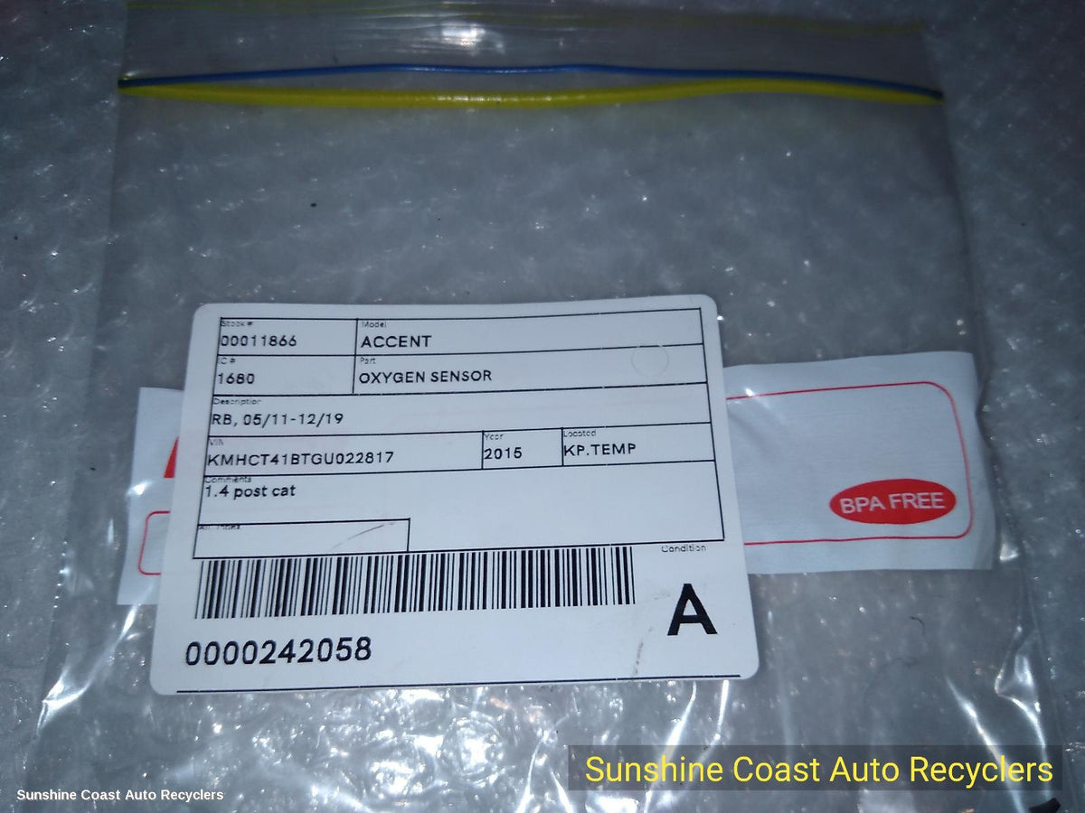 2015-2019 Hyundai Accent Oxygen Sensor