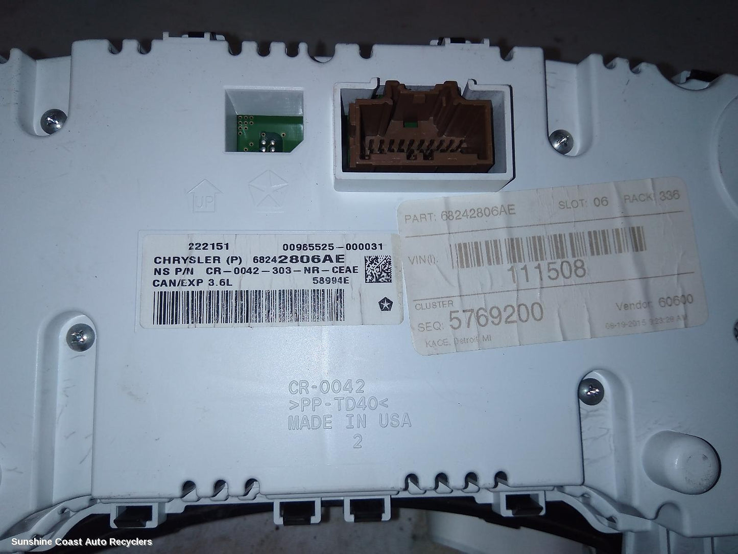 2015 Jeep Grandcherokee Instrument Cluster
