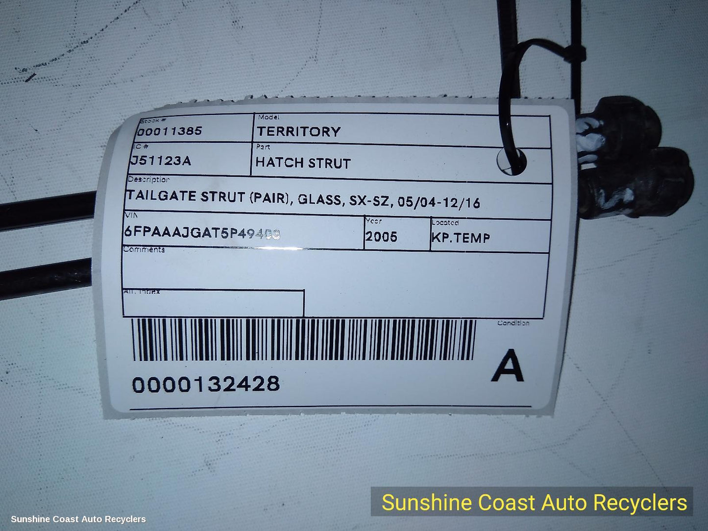 2005 Ford Territory Hatch Strut