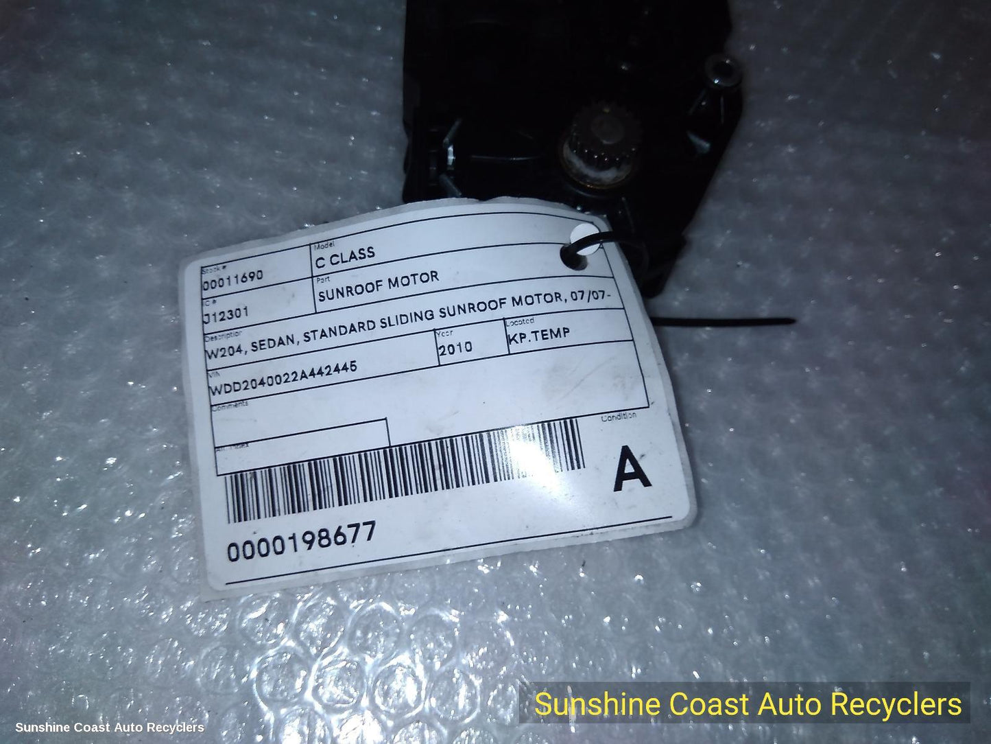 2007-2015 Mercedes C Class Sunroof Motor