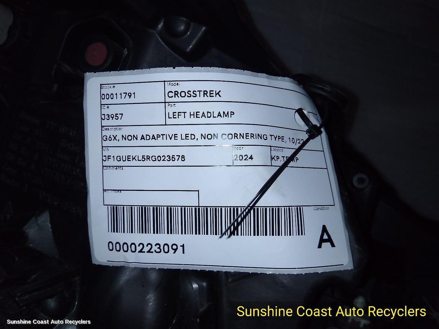 2024 Subaru Crosstrek Left Headlamp
