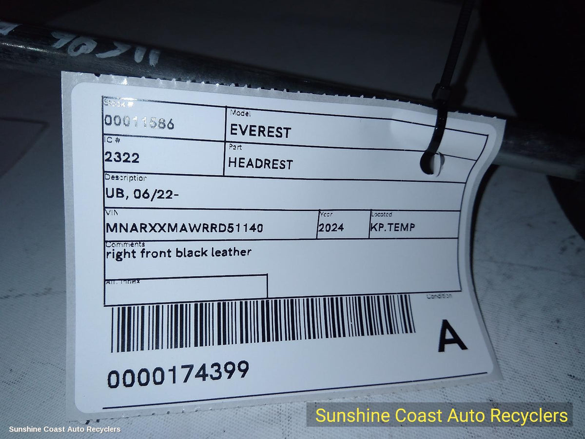 2022-2026 Ford Everest Headrest