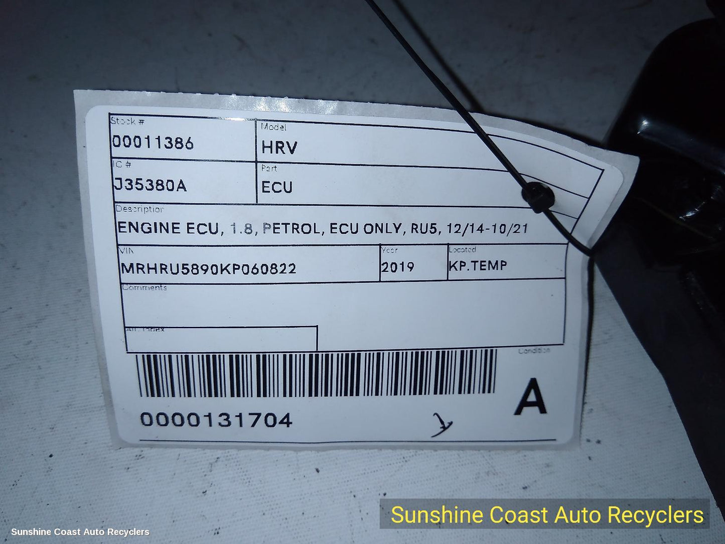 2019 Honda Hrv Ecu