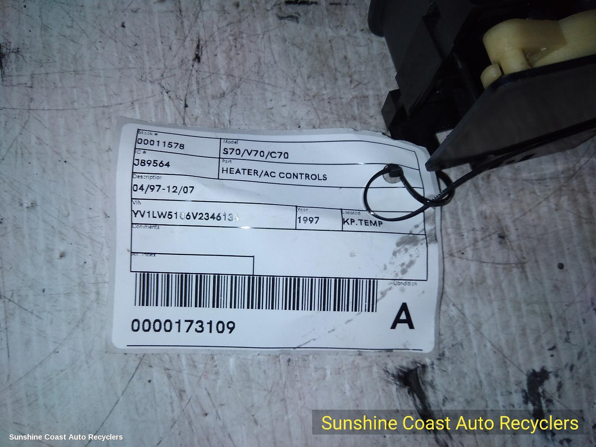 1997-2007 Volvo S70/v70/c70 Heater Ac Controls