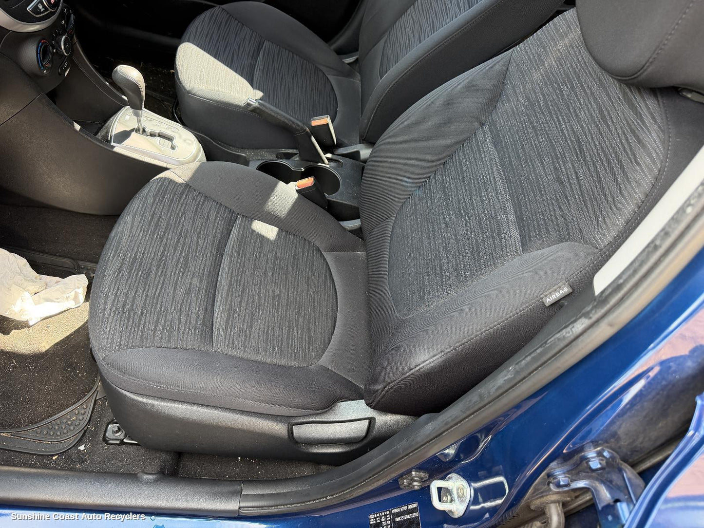 2015-2019 Hyundai Accent Front Seat