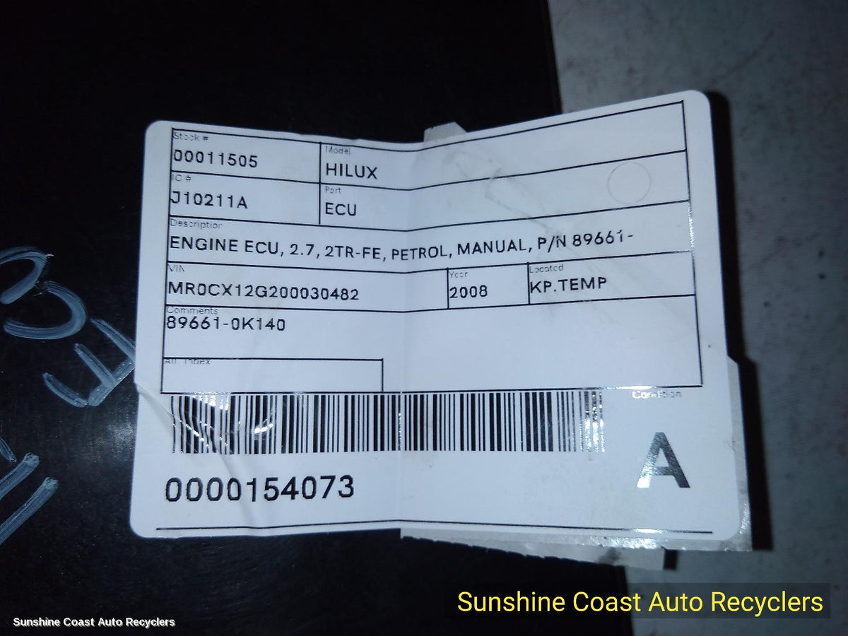 2005-2008 Toyota Hilux Ecu