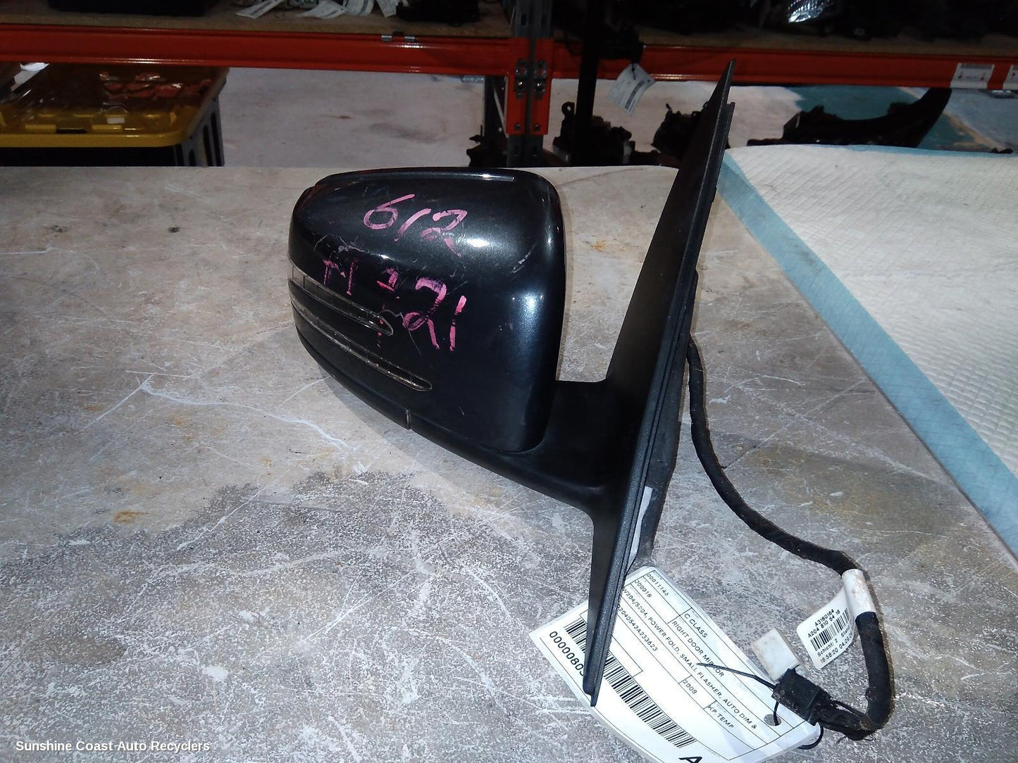 2008 Mercedes C Class Right Door Mirror