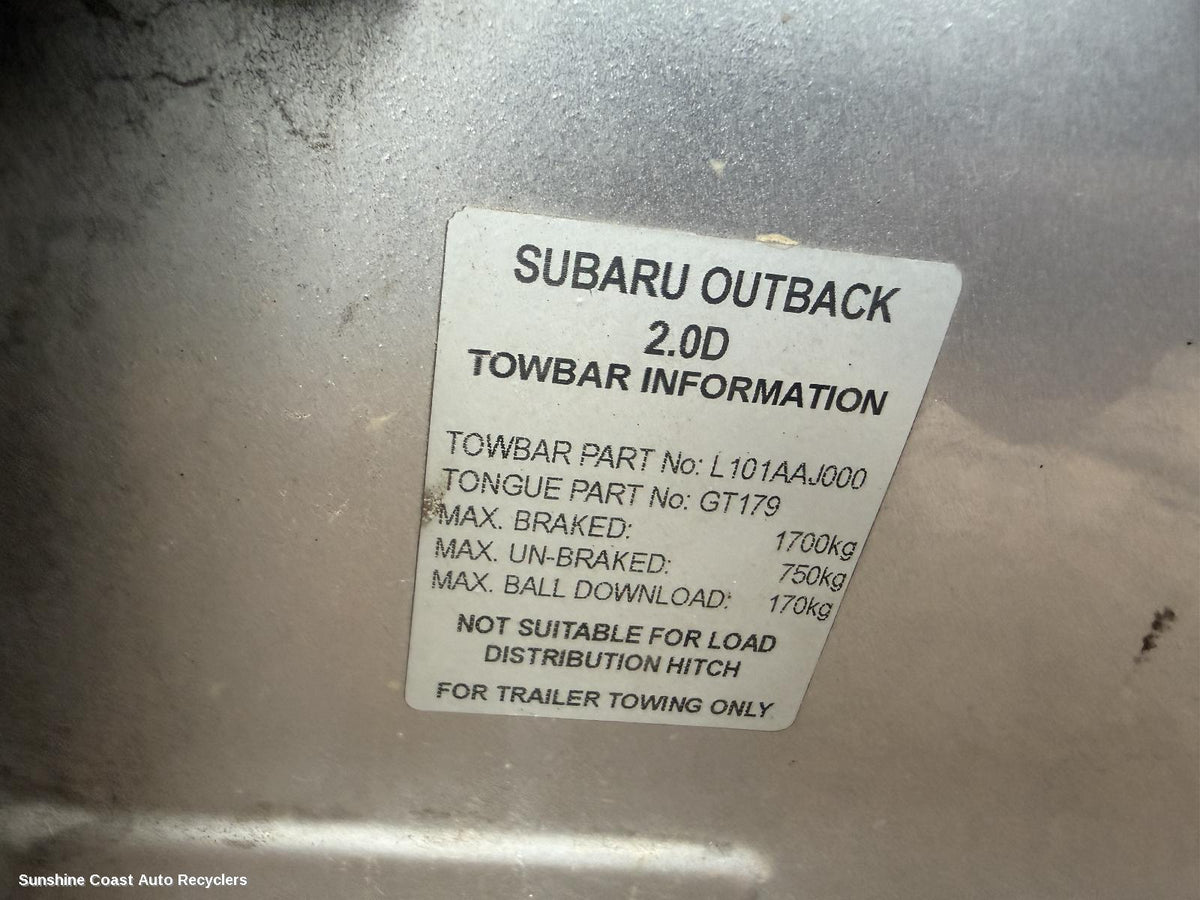 2009-2014 Subaru Outback Towbar