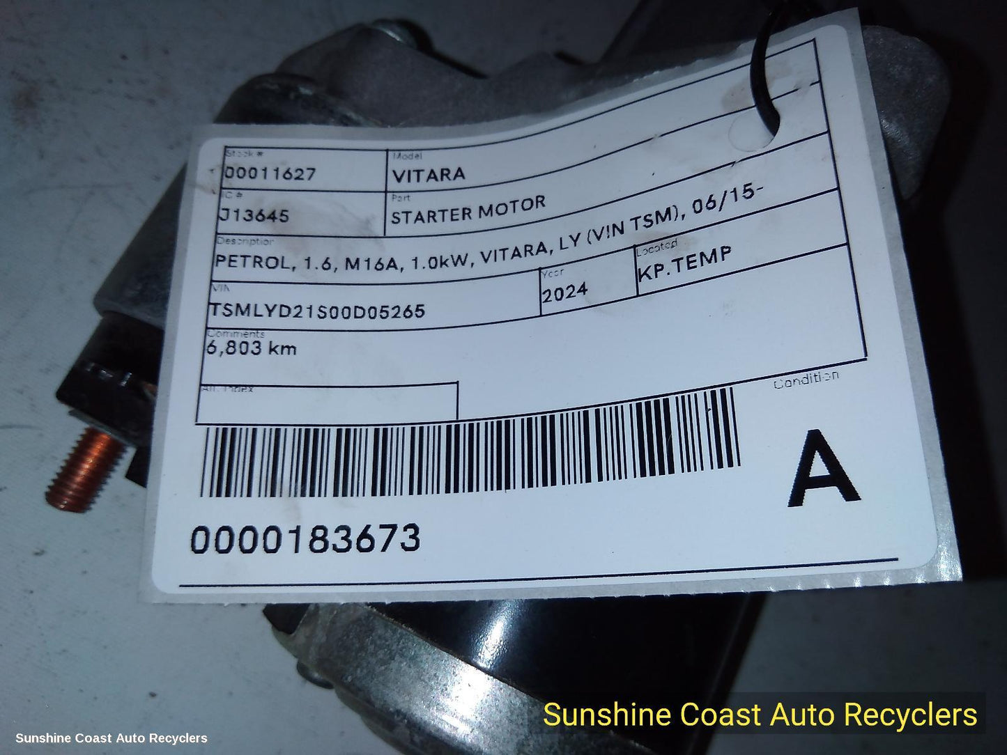 2015-2025 Suzuki Vitara Starter