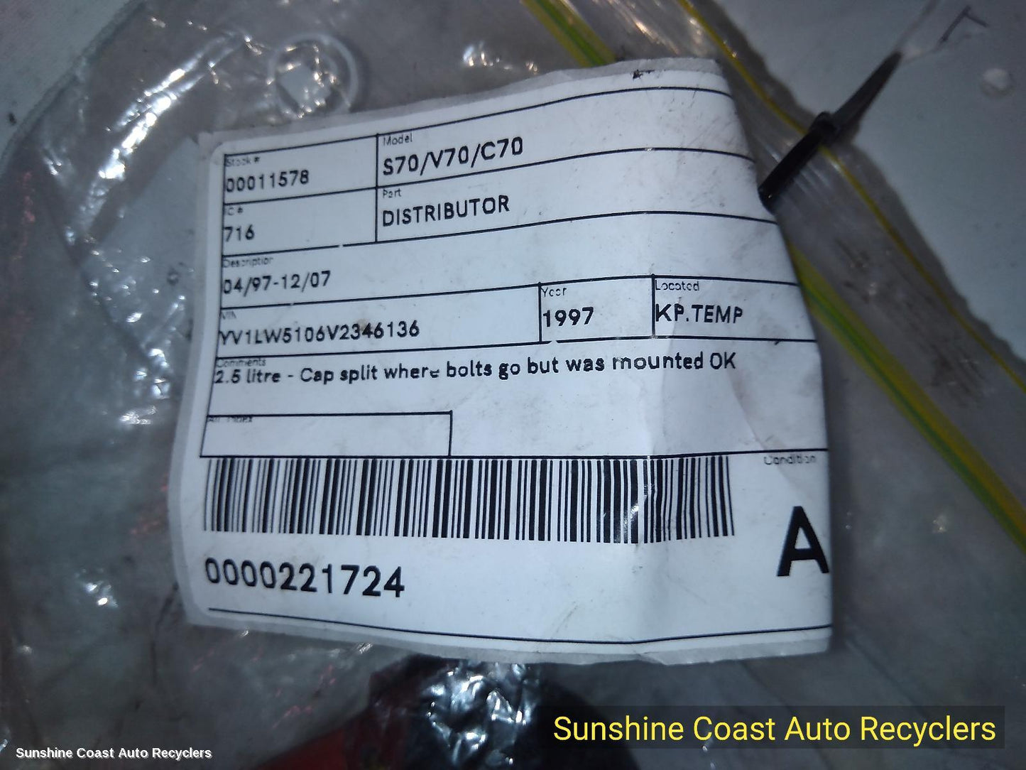 1997-2007 Volvo S70/v70/c70 Distributor