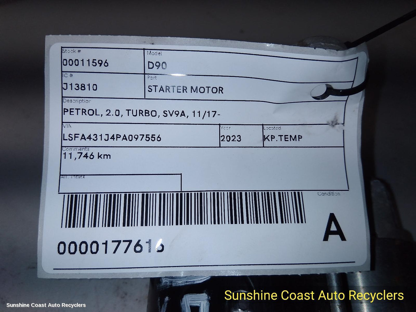 2023 Ldv D90 Starter