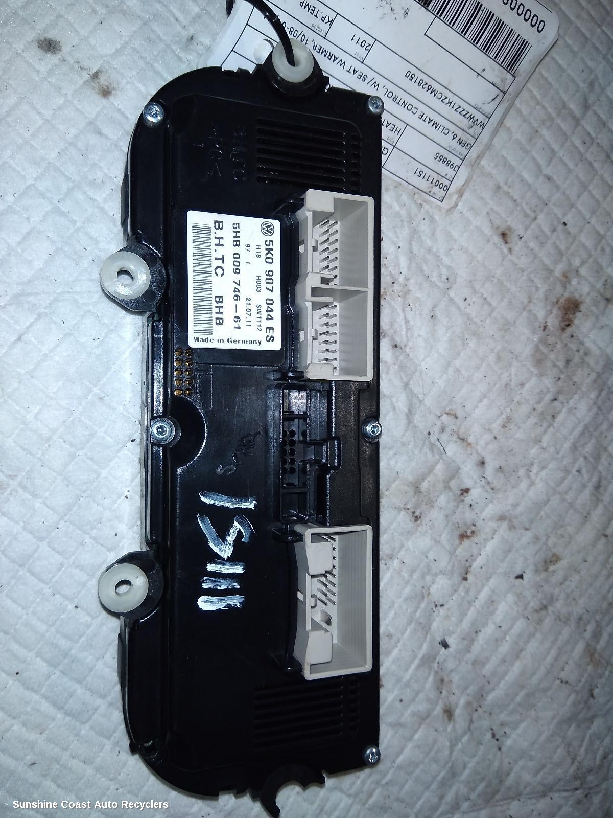 2008-2016 Volkswagen Golf Heater Ac Controls
