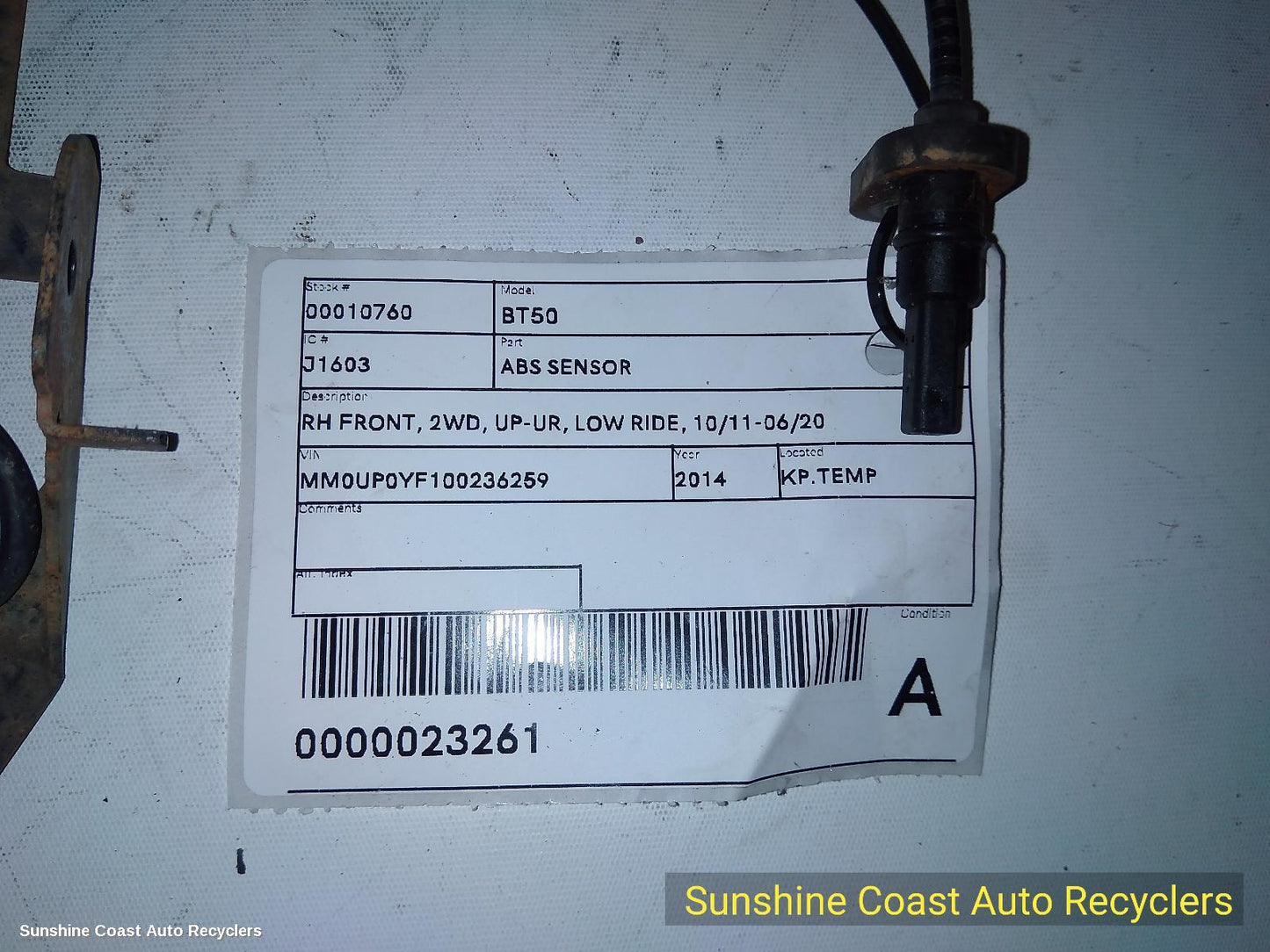 2011-2020 Mazda Bt50 Abs Sensor