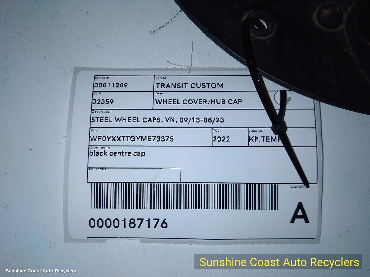 2013-2023 Ford Transit Custom Wheel Cover Hub Cap