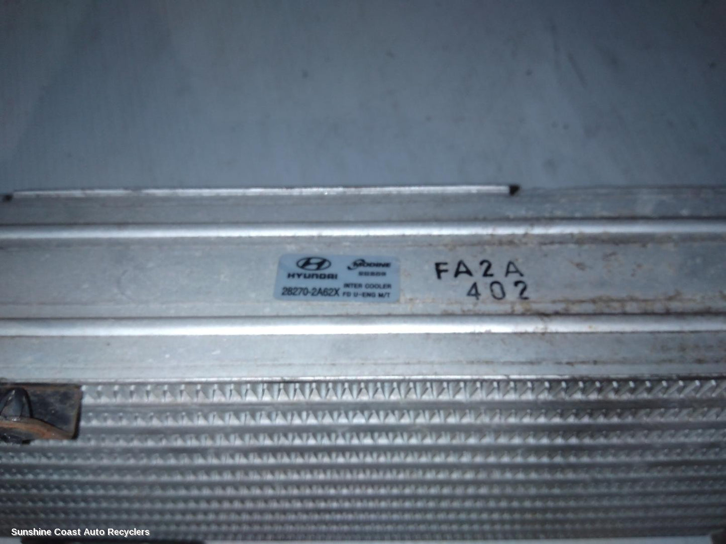 2010 Hyundai I30 Intercooler