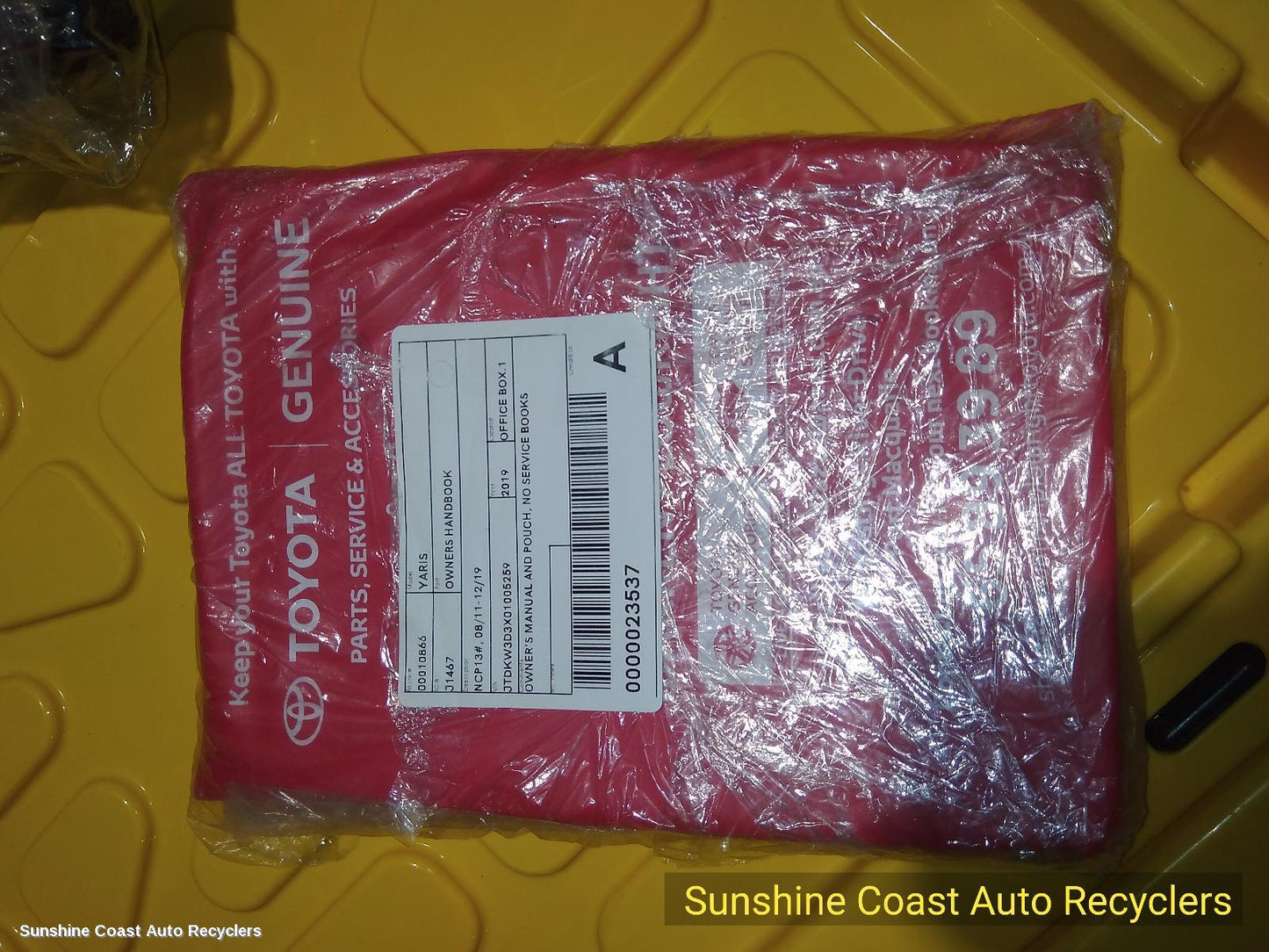 2011-2019 Toyota Yaris Owners Handbook