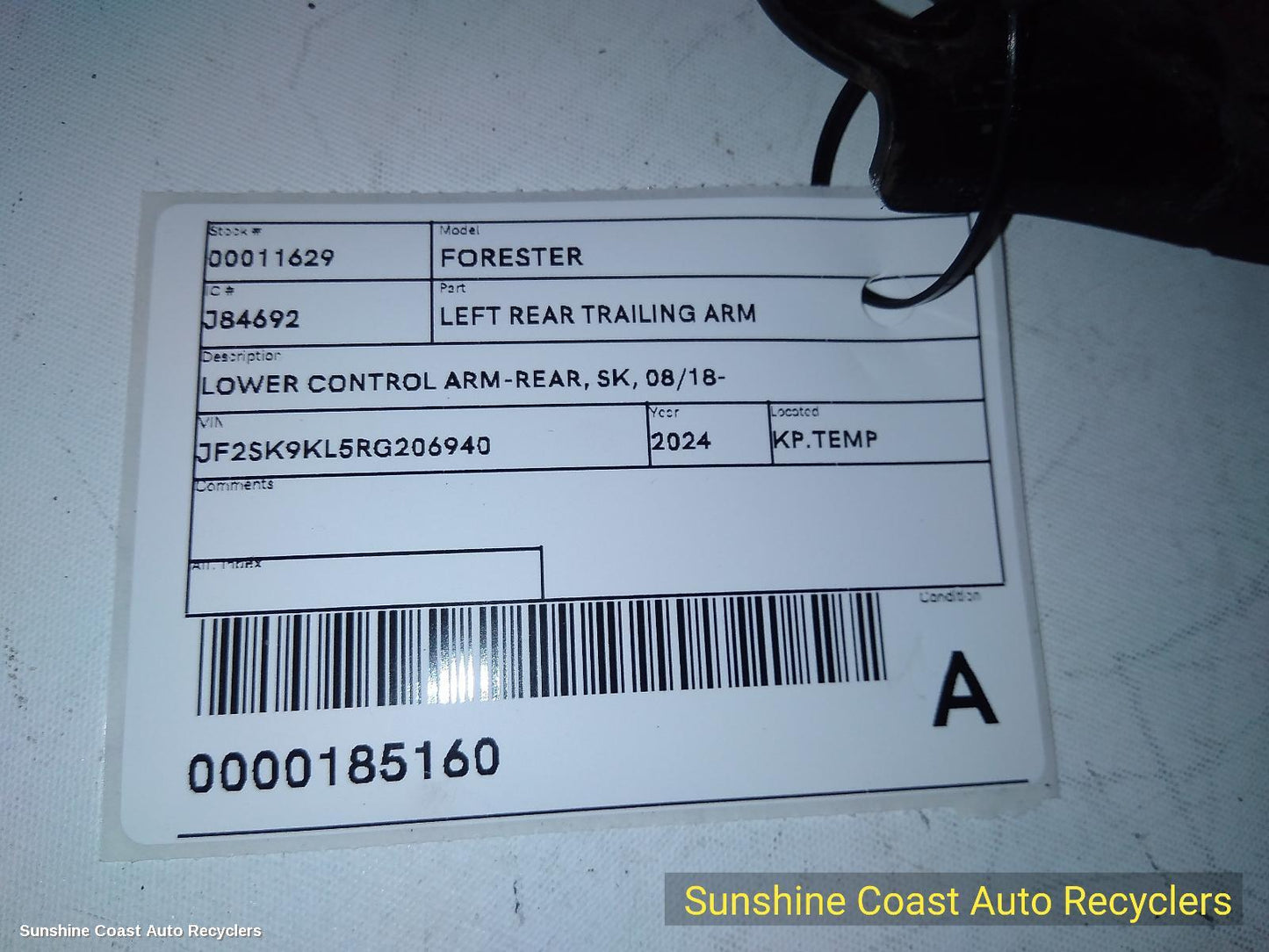 2018-2024 Subaru Forester Left Rear Trailing Arm