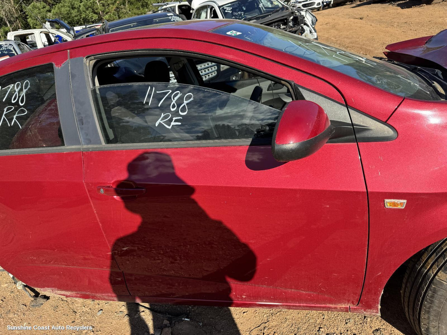 2012 Holden Barina Right Front Door Window