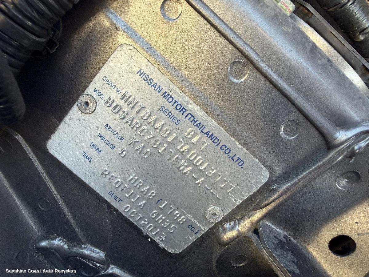 2012-2017 Nissan Pulsar Engine