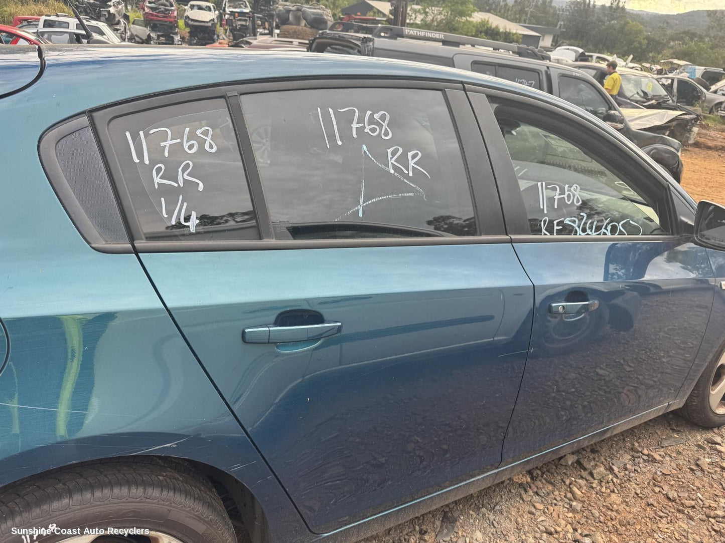 2012 Holden Cruze Right Rear 1 4 Door Glass