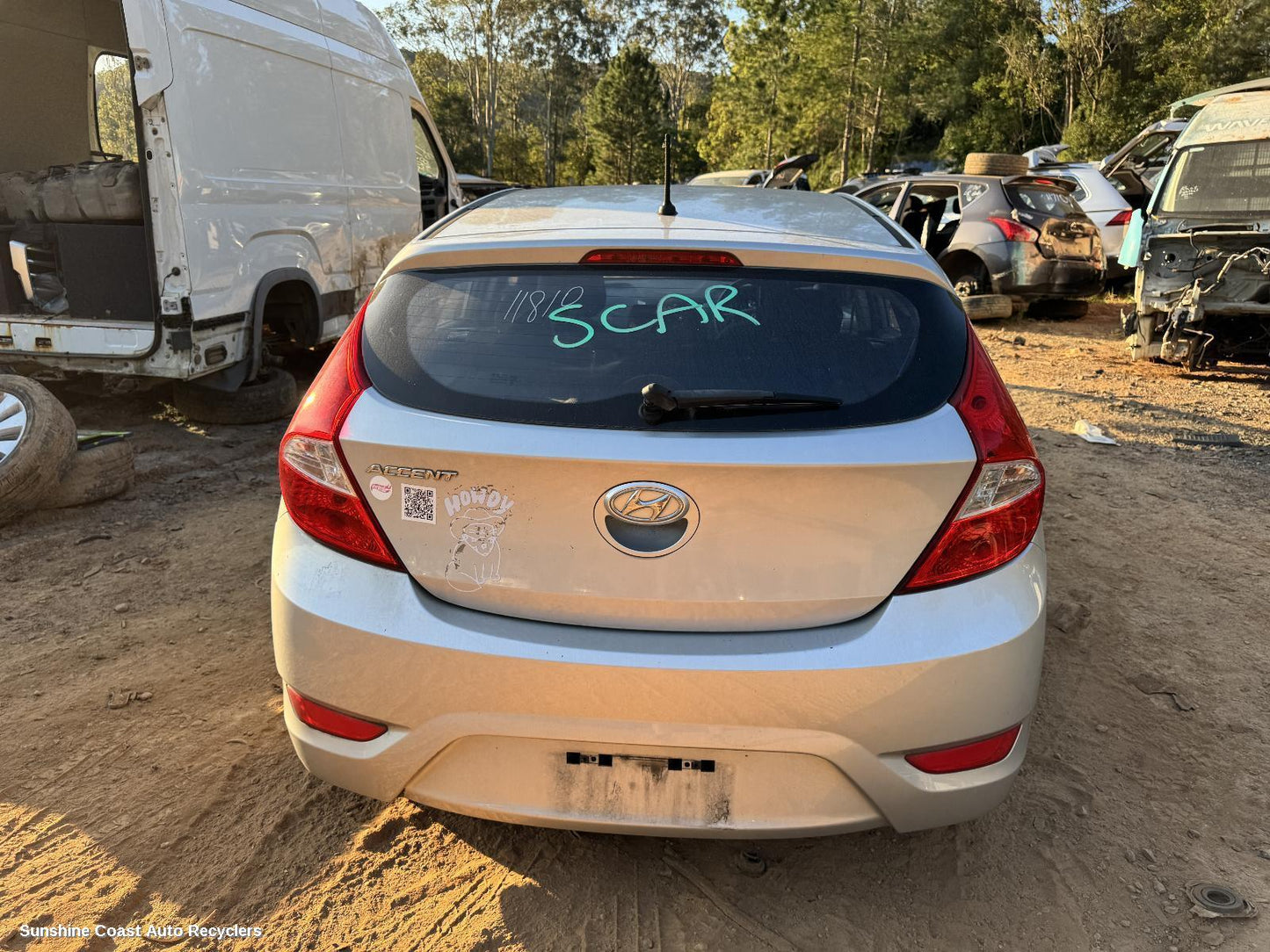 2014 Hyundai Accent Rear Bumper