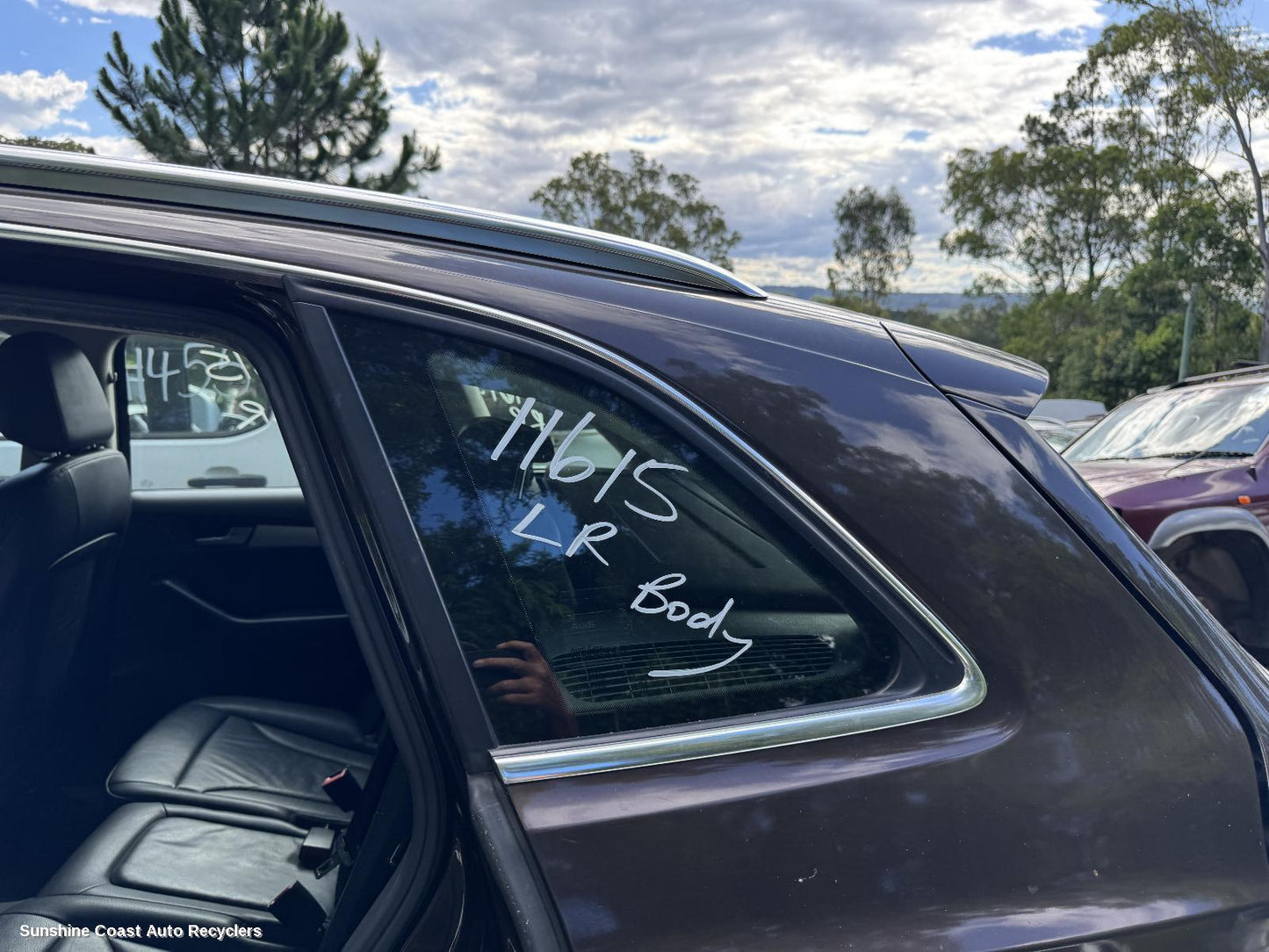 2011 Audi Q5 Left Rear Side Glass