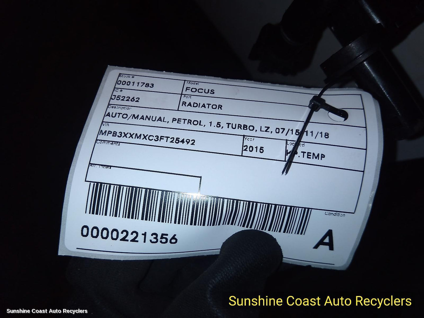 2015 Ford Focus Radiator