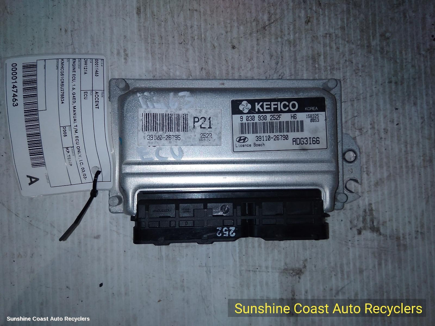 2005 Hyundai Accent Ecu