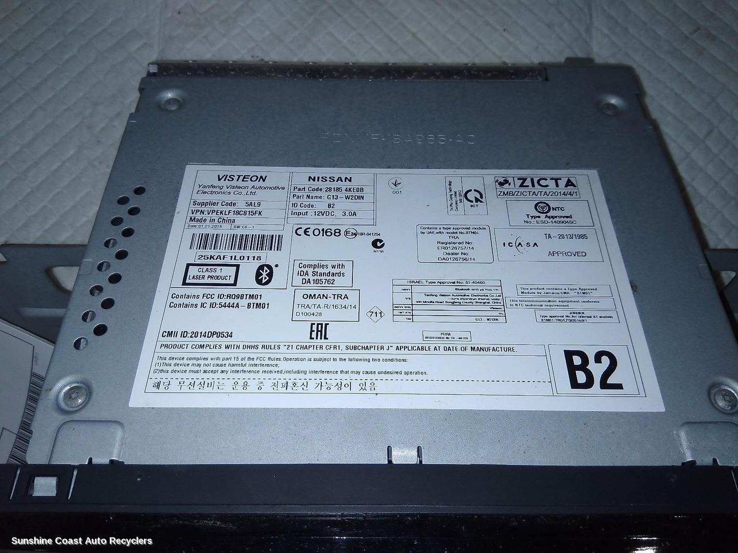 2015 Nissan Navara Radio Cd Dvd Sat Tv