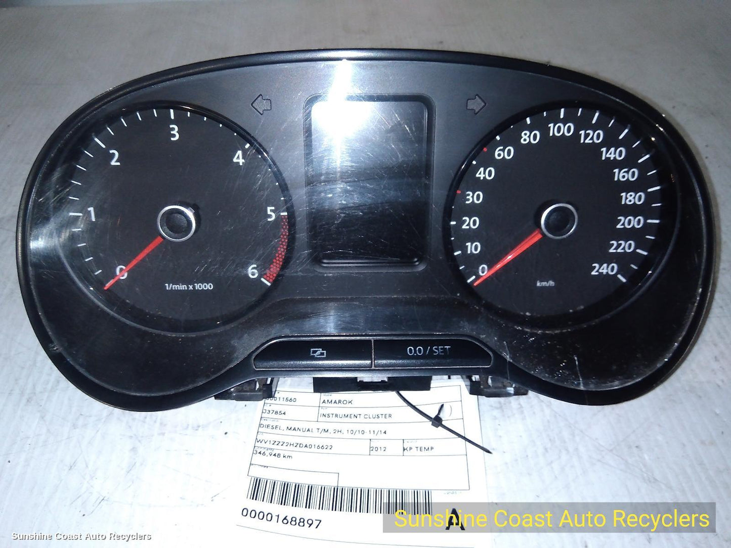 2012 Volkswagen Amarok Instrument Cluster
