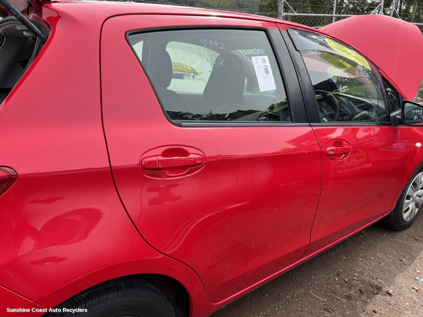 2016 Toyota Yaris Right Rear Door Sliding