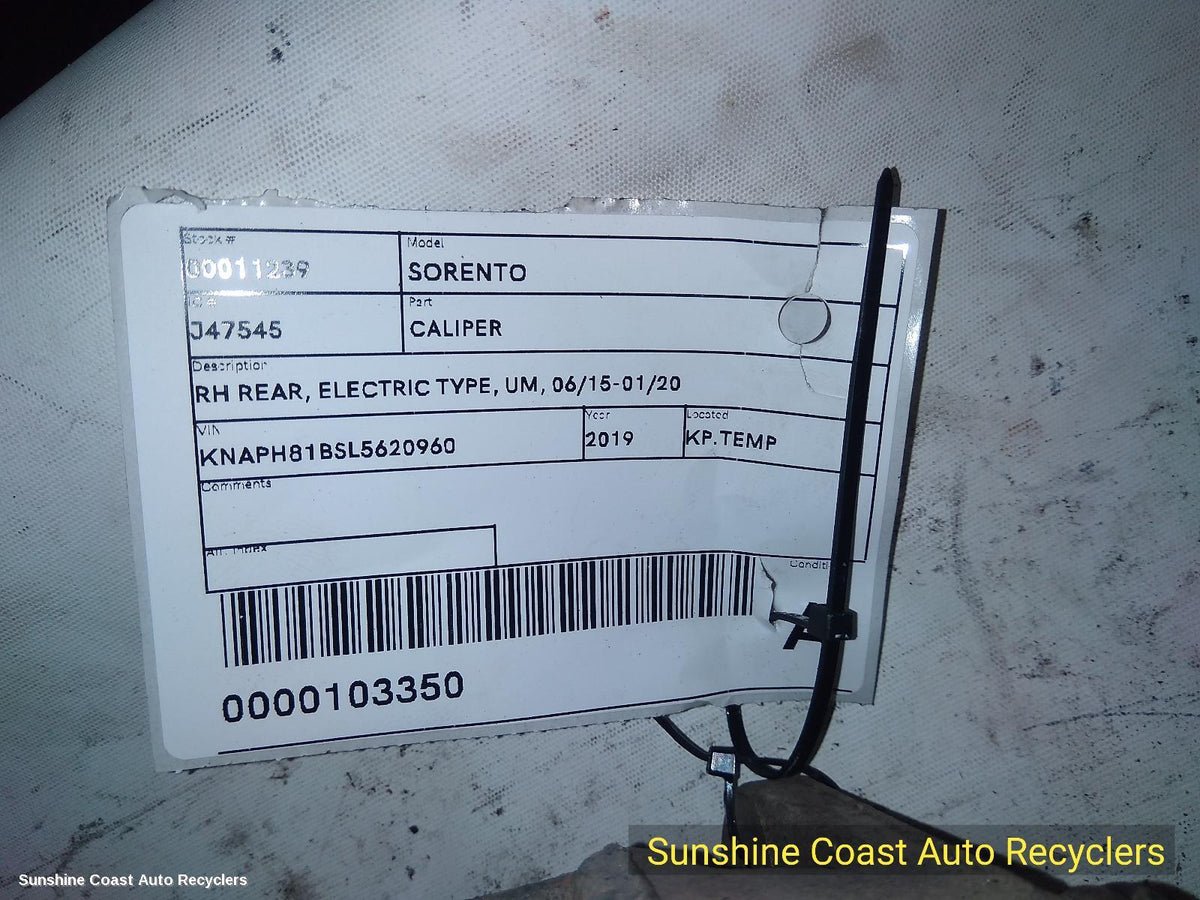 2015-2020 Kia Sorento Caliper