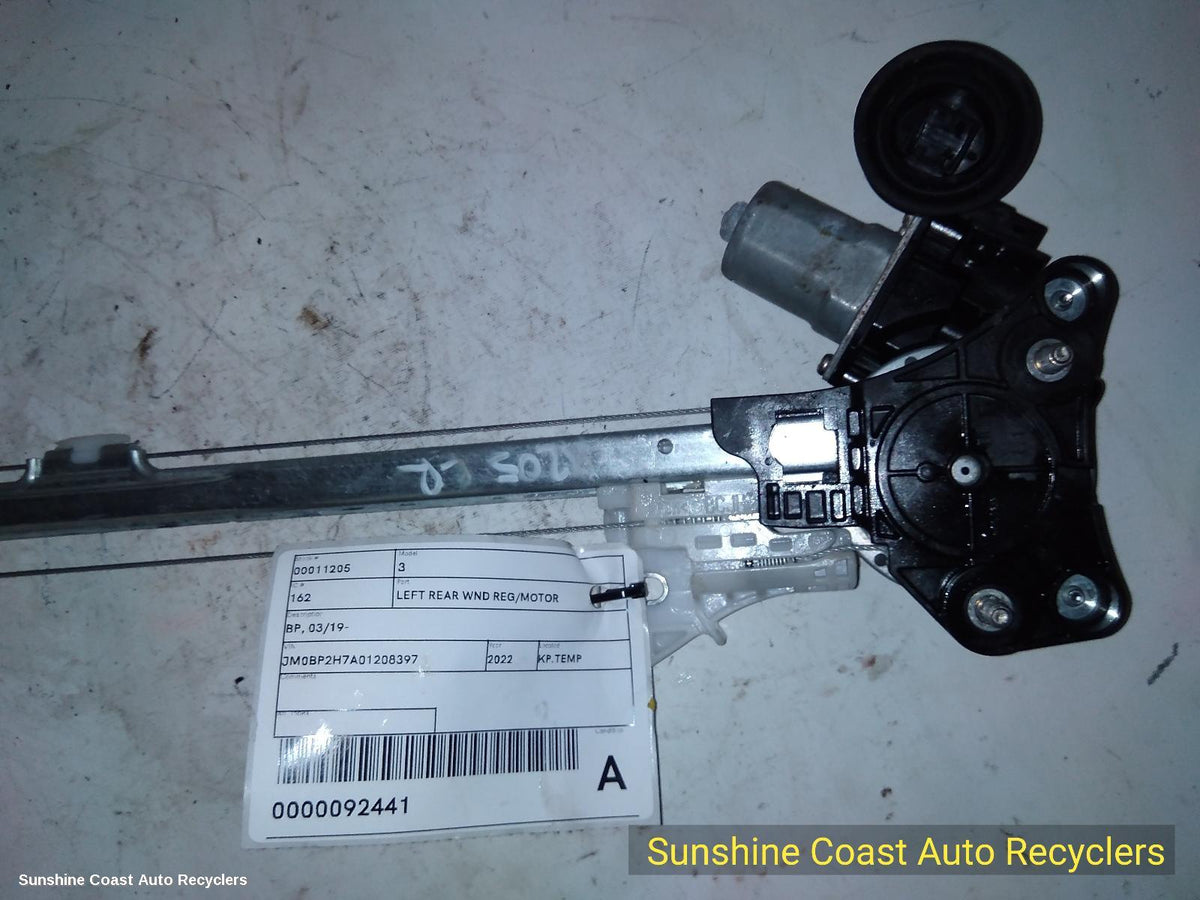 2019-2026 Mazda 3 Left Rear Wnd Reg Motor