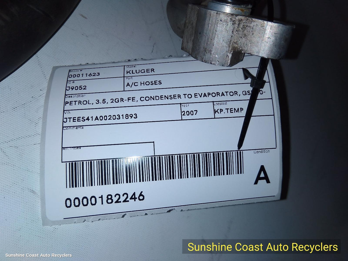 2007-2014 Toyota Kluger A C Hoses