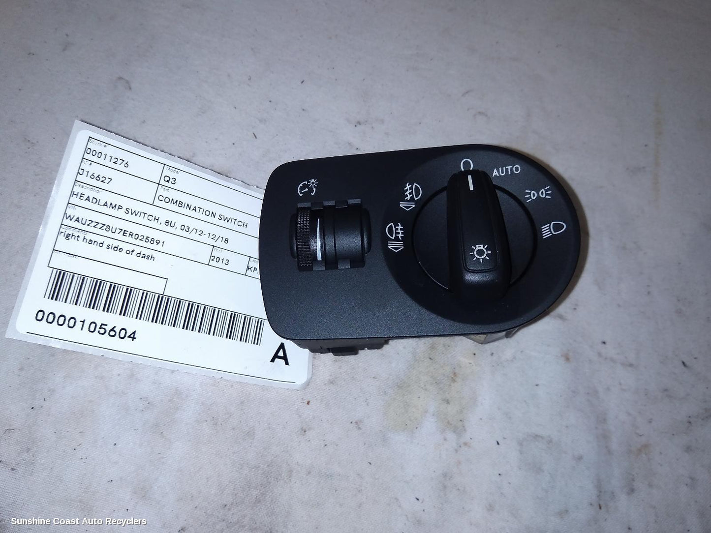 2013 Audi Q3 Combination Switch