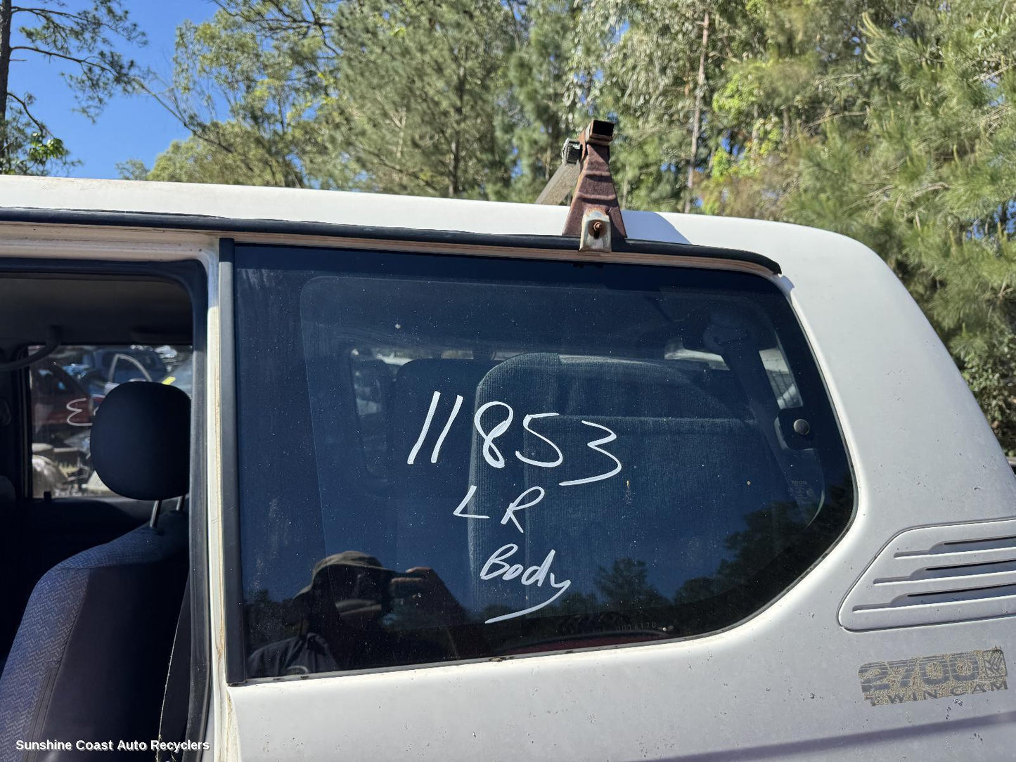 1998 Toyota Prado Left Rear Side Glass