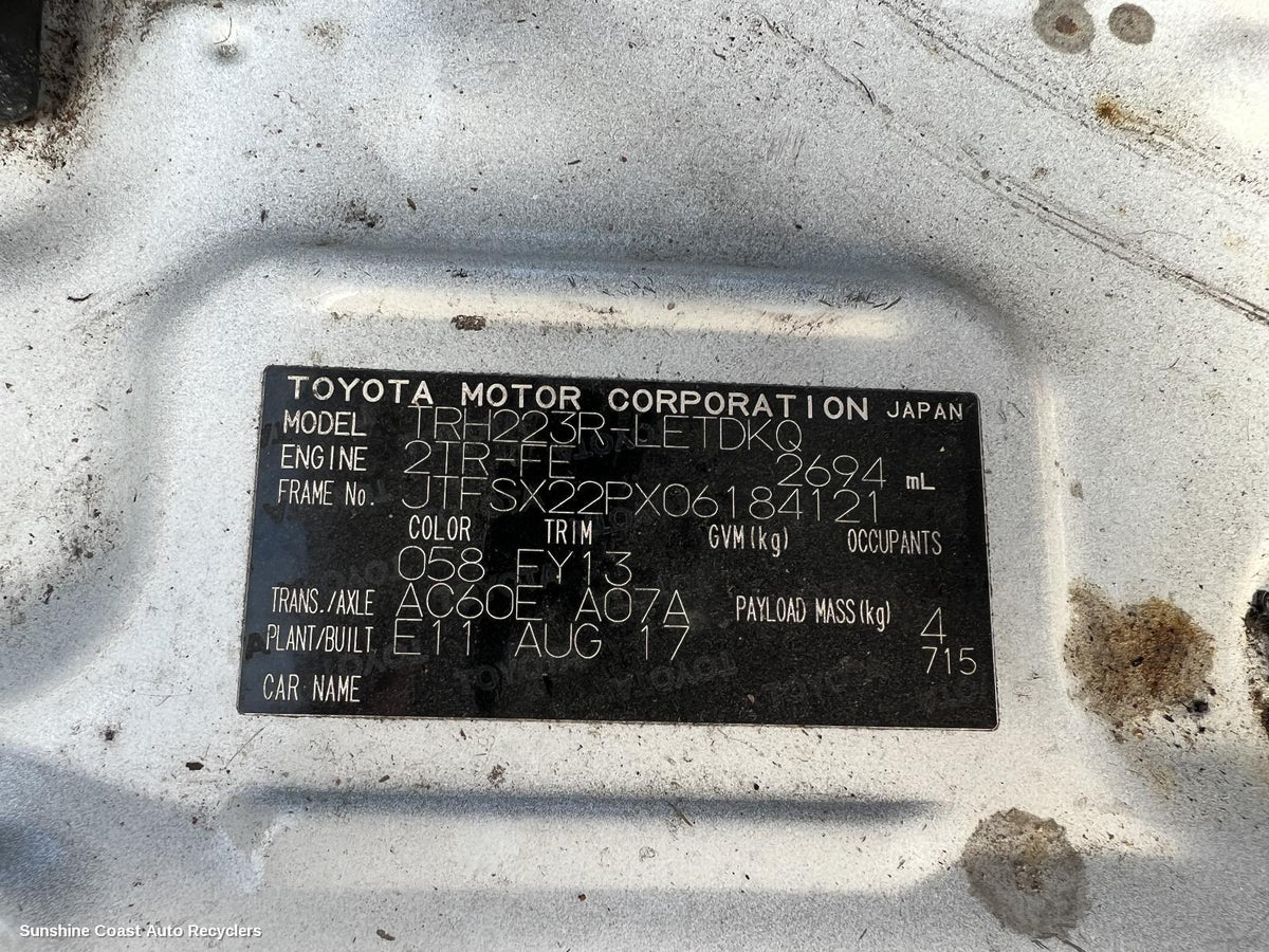 2015-2019 Toyota Hiace Vacuum Air Pump