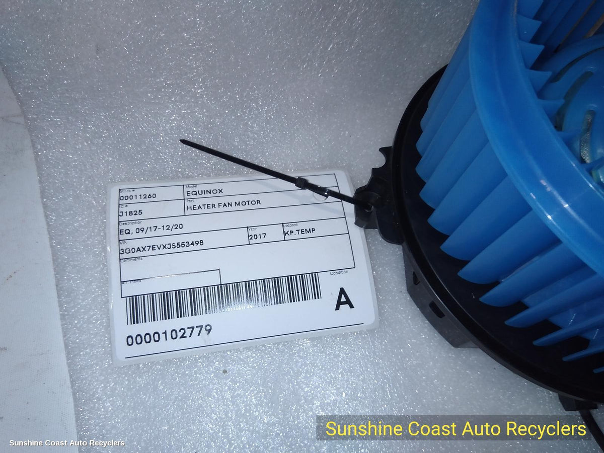 2017-2020 Holden Equinox Heater Fan Motor