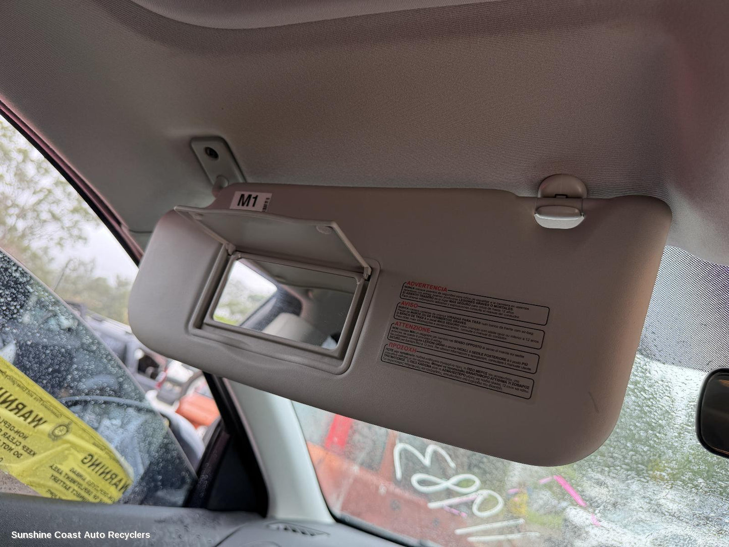 2007-2014 Nissan Dualis Sunvisor