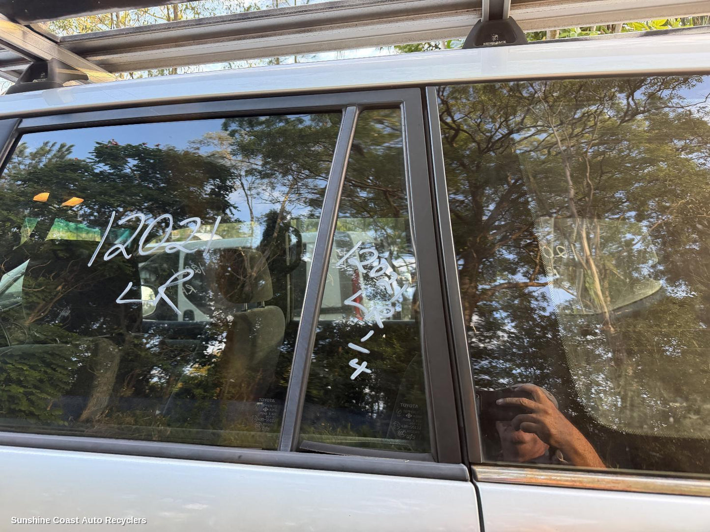 2003-2009 Toyota Prado Left Rear 1 4 Door Glass