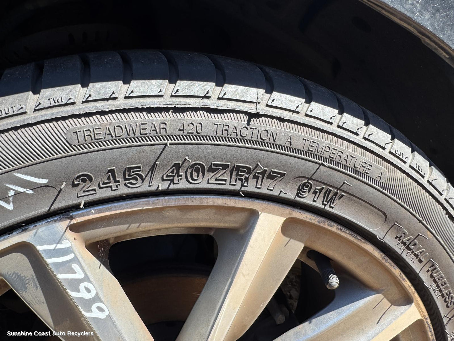 2011 Audi A1 Tyre