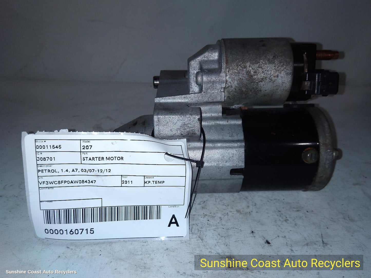 2007-2012 Peugeot 207 Starter