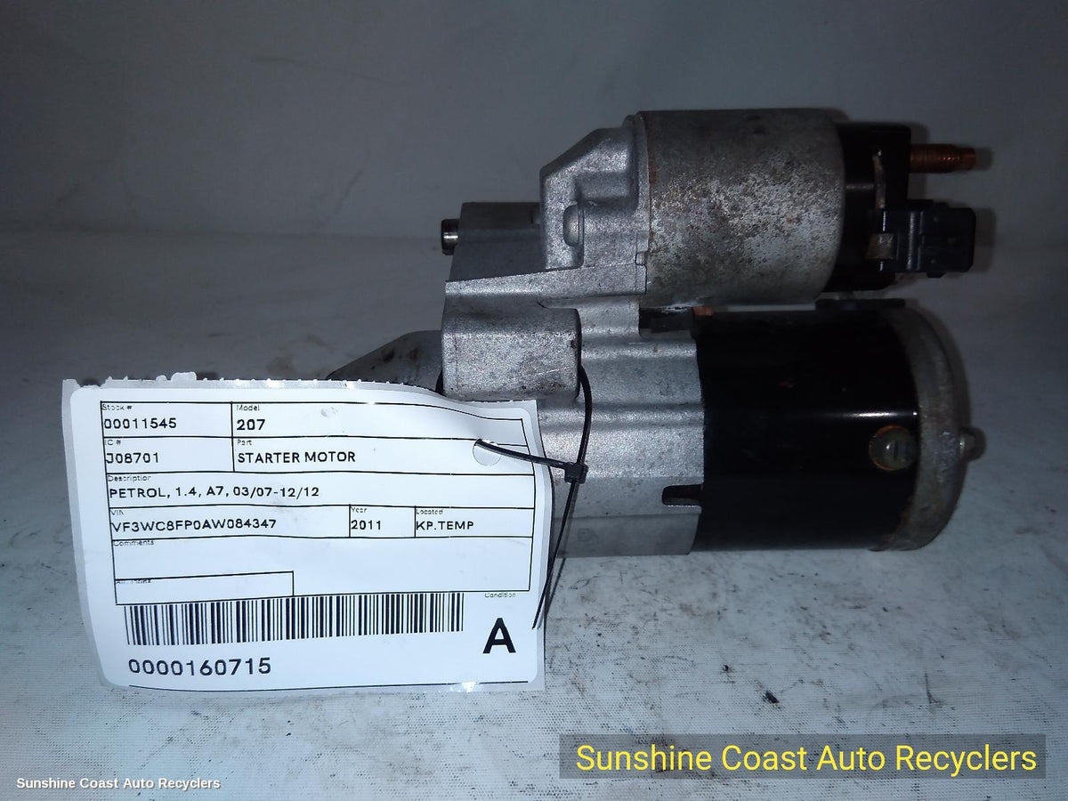 2007-2012 Peugeot 207 Starter