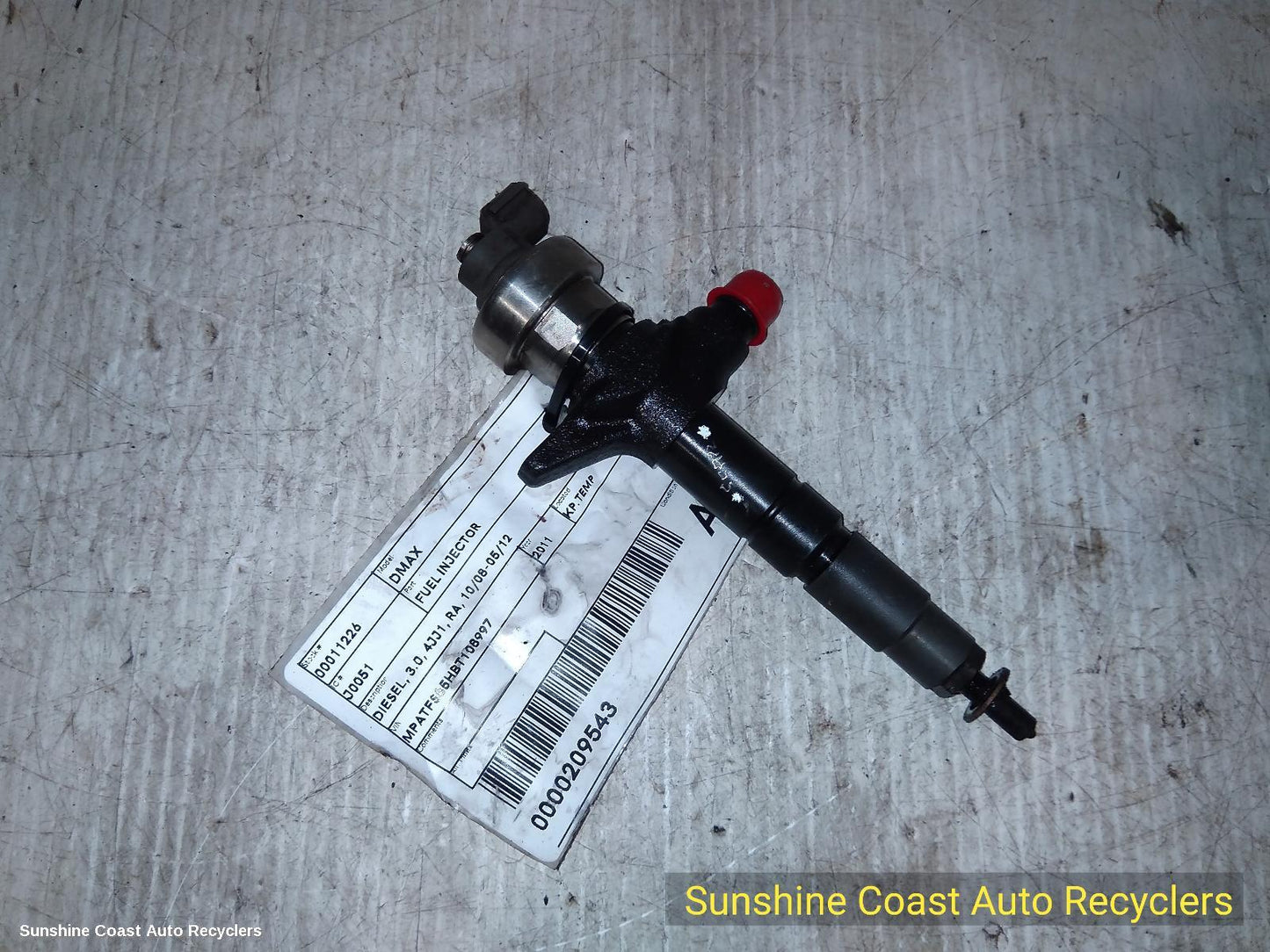 2011 Isuzu Dmax Fuel Injector