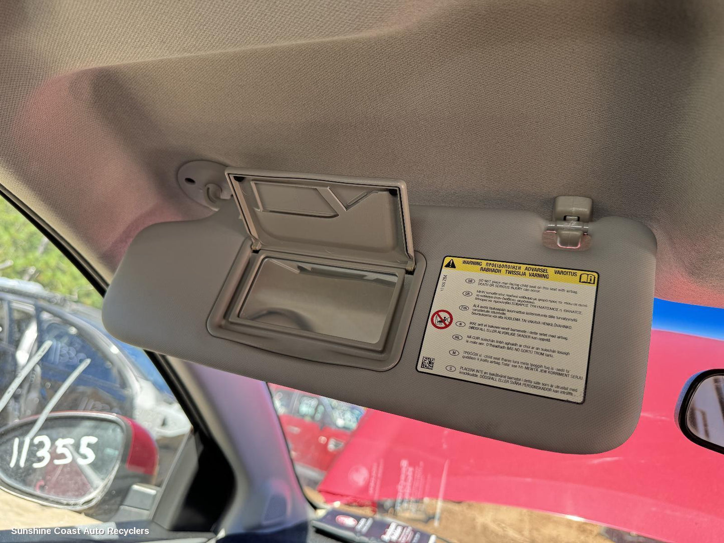 2012 Holden Barina Sunvisor