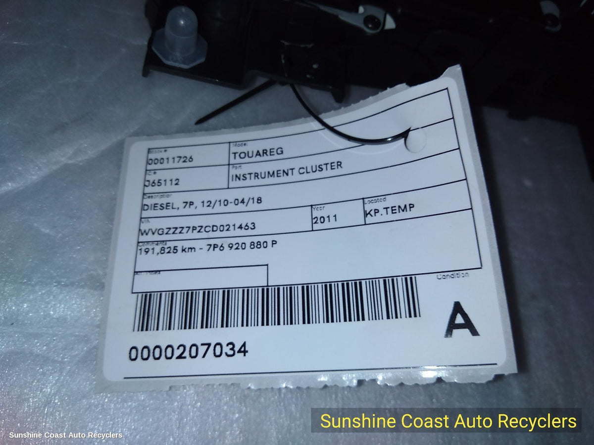 2010-2018 Volkswagen Touareg Instrument Cluster