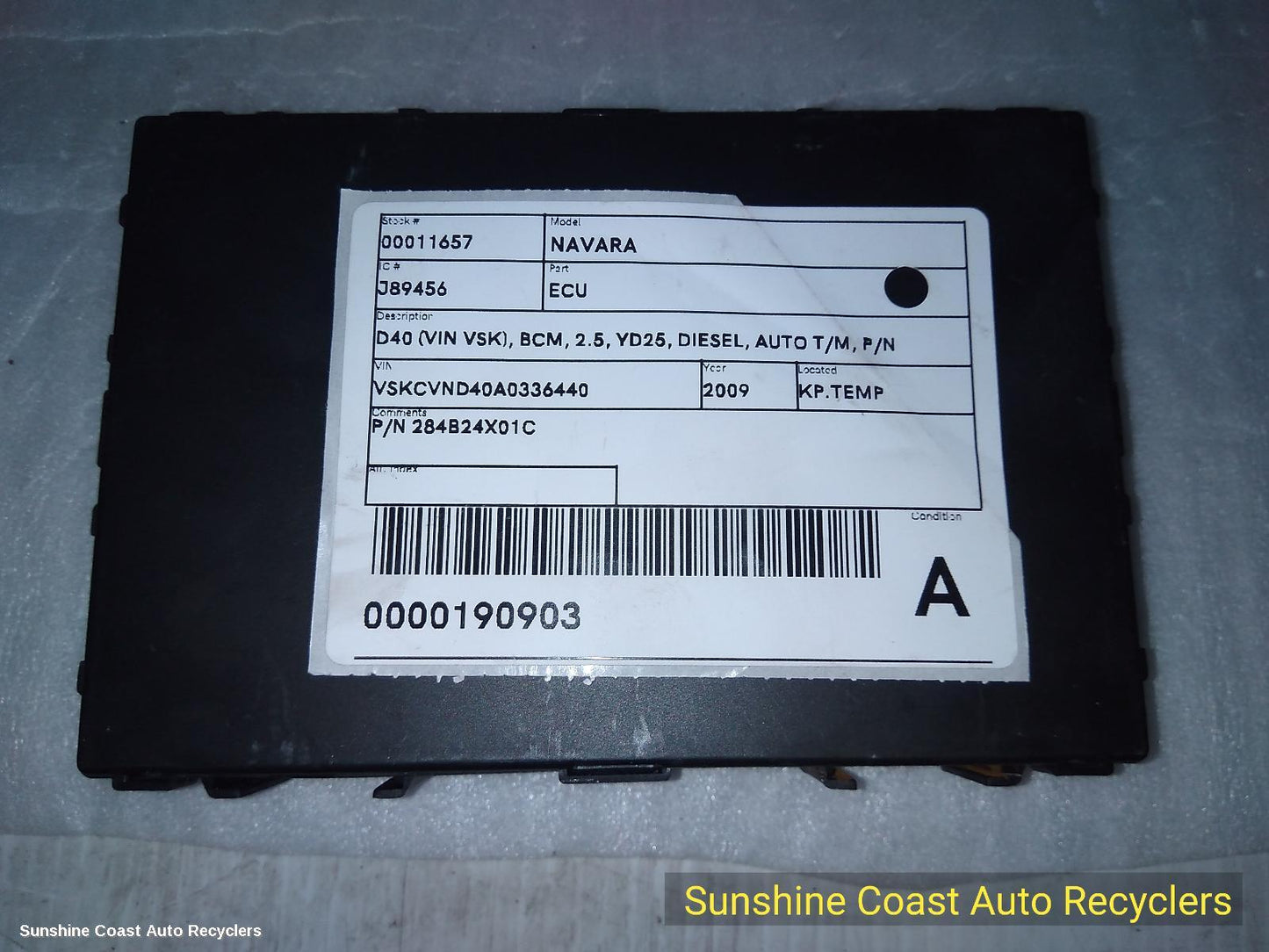 2009 Nissan Navara Ecu